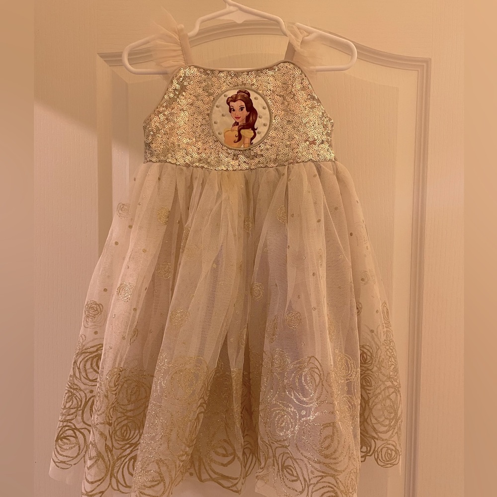 Disney Belle gold dress